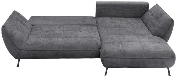 ROHOVÁ SEDAČKA, textil, antracitová Livetastic - Sedací soupravy, Online Only