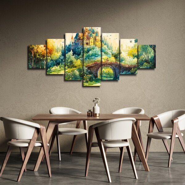 Obraz - Pohádkový zámek (210x100 cm)