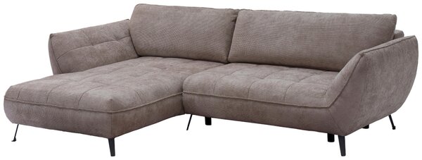 ROHOVÁ SEDAČKA, textil, světle hnědá Livetastic - Sedací soupravy, Online Only
