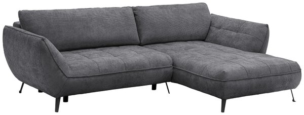 ROHOVÁ SEDAČKA, textil, antracitová Livetastic - Sedací soupravy, Online Only