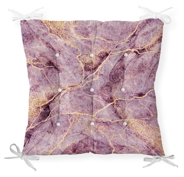 Podsedák s příměsí bavlny Minimalist Cushion Covers Lila Marble, 40 x 40 cm