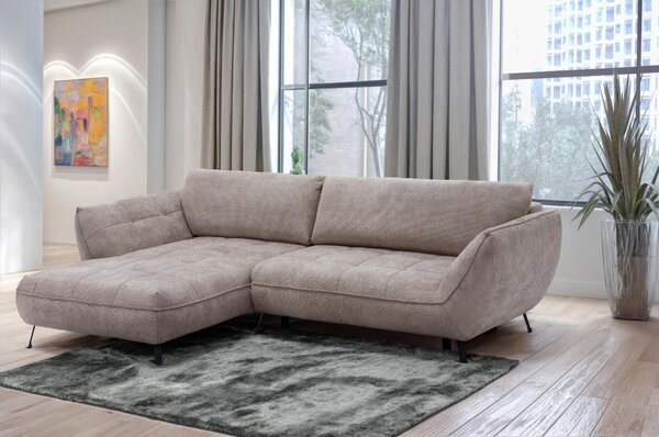 ROHOVÁ SEDAČKA, textil, světle hnědá Livetastic - Sedací soupravy, Online Only