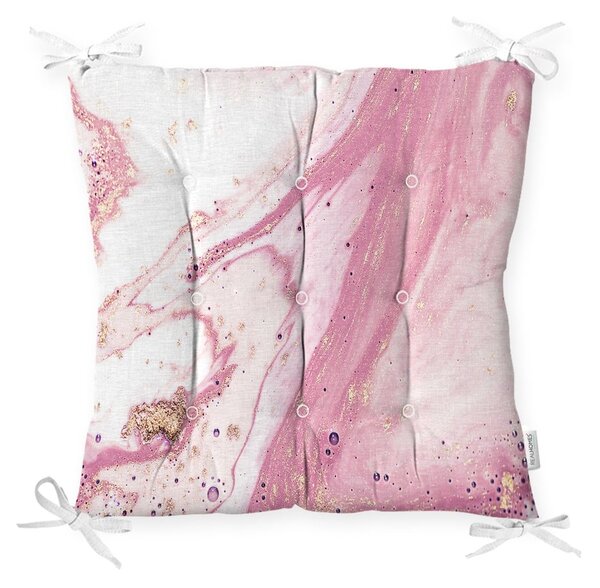 Podsedák s příměsí bavlny Minimalist Cushion Covers Pinky Abstract, 40 x 40 cm