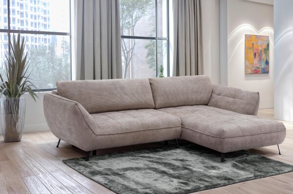 ROHOVÁ SEDAČKA, textil, světle hnědá Livetastic - Sedací soupravy, Online Only
