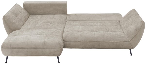 ROHOVÁ SEDAČKA, textil, pískové barvy Livetastic - Sedací soupravy, Online Only