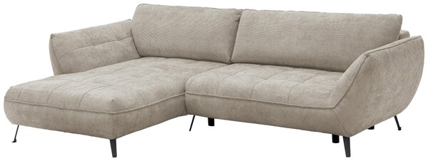 ROHOVÁ SEDAČKA, textil, pískové barvy Livetastic - Sedací soupravy, Online Only