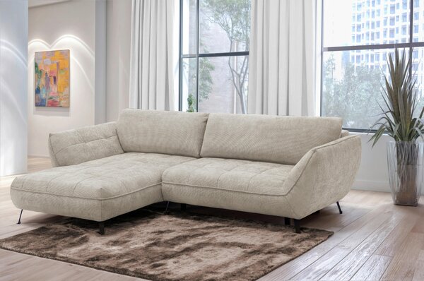 ROHOVÁ SEDAČKA, textil, pískové barvy Livetastic - Sedací soupravy, Online Only