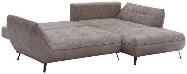 ROHOVÁ SEDAČKA, textil, světle hnědá Livetastic - Sedací soupravy, Online Only