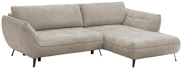 ROHOVÁ SEDAČKA, textil, pískové barvy Livetastic - Sedací soupravy, Online Only