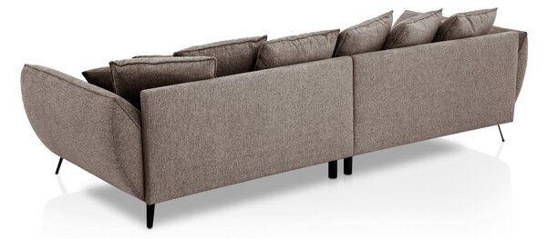 POHOVKA BIG SOFA, textil, šedohnědá Livetastic - Pohovky, Online Only