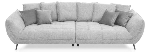 POHOVKA BIG SOFA, textil, světle šedá Livetastic - Pohovky, Online Only