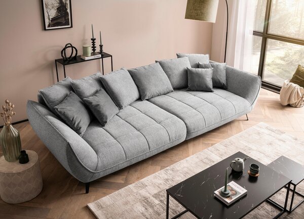 POHOVKA BIG SOFA, textil, světle šedá Livetastic - Pohovky, Online Only