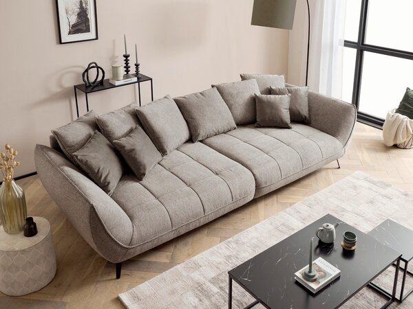 POHOVKA BIG SOFA, textil, šedohnědá Livetastic - Pohovky, Online Only
