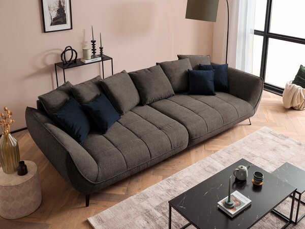 POHOVKA BIG SOFA, textil, hnědá Livetastic - Pohovky, Online Only