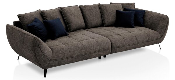 POHOVKA BIG SOFA, textil, hnědá Livetastic - Pohovky, Online Only