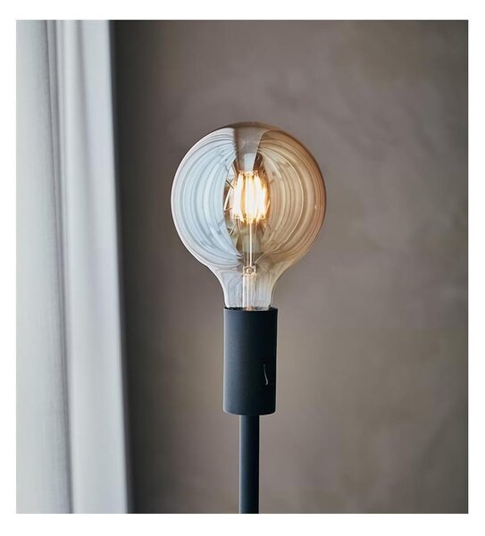 Černá stojací lampa Markslöjd Capital, výška 1,35 m
