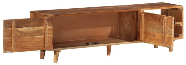 TV skříňka masivní akácie s medovým povrchem 140 x 30 x 40 cm 337847