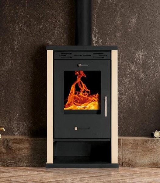 Krbová kamna EKO 3 8,5 kW slonovinová ocel Ekodesign A+ 82% účinnost
