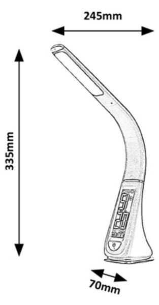 Rabalux stolní lampa Lionel LED 5W DIM 3517