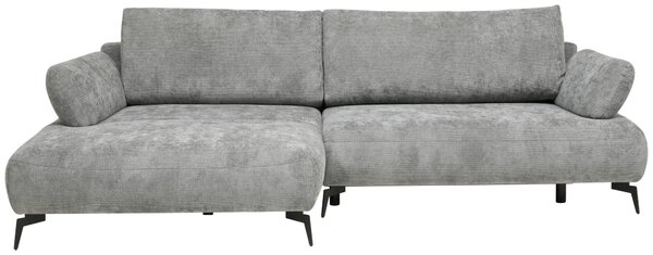 ROHOVÁ SEDAČKA, textil, šedá Livetastic - Sedací soupravy, Online Only