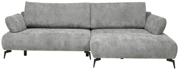 ROHOVÁ SEDAČKA, textil, šedá Livetastic - Sedací soupravy, Online Only