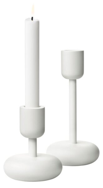 Iittala Svícny Nappula, dárkový set 2 ks, white