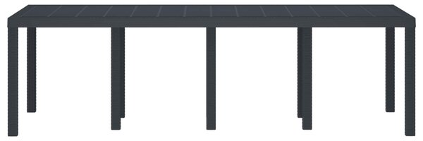 Zahradní stůl Antracit 250 x 100 x 73 cm polyratan 3378516