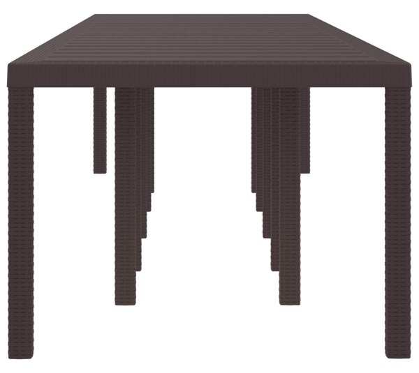 Zahradní stůl Hnědá 350 x 100 x 74 cm polyratan 3378525