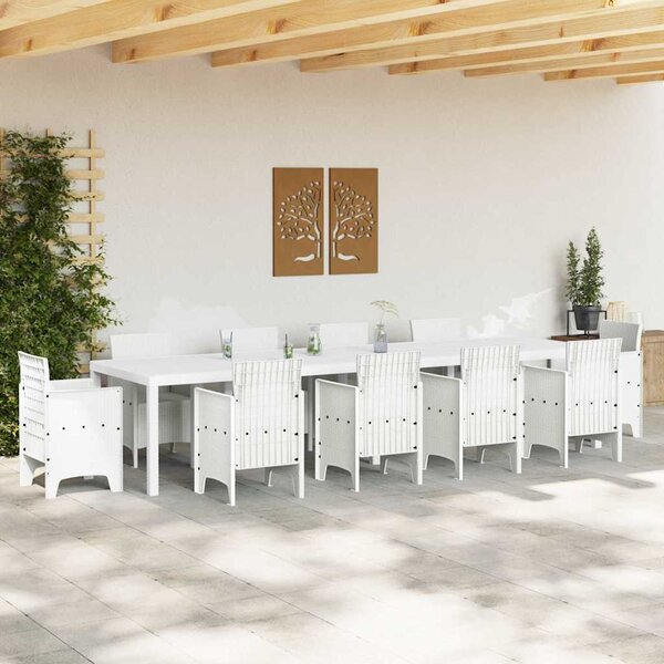 Zahradní stůl Bílá 350 x 100 x 74 cm polyratan 3378526