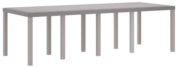 Zahradní stůl Světle šedá 250 x 100 x 73 cm polyratan 3378519