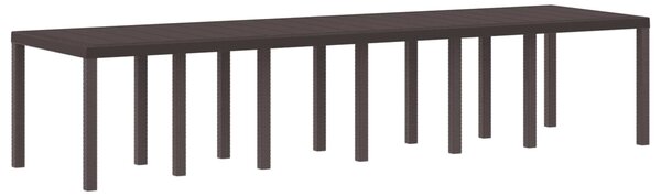 Zahradní stůl Hnědá 350 x 100 x 74 cm polyratan 3378525