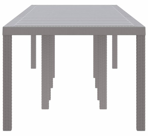 Zahradní stůl Světle šedá 300 x 100 x 73 cm polyratan 3378523