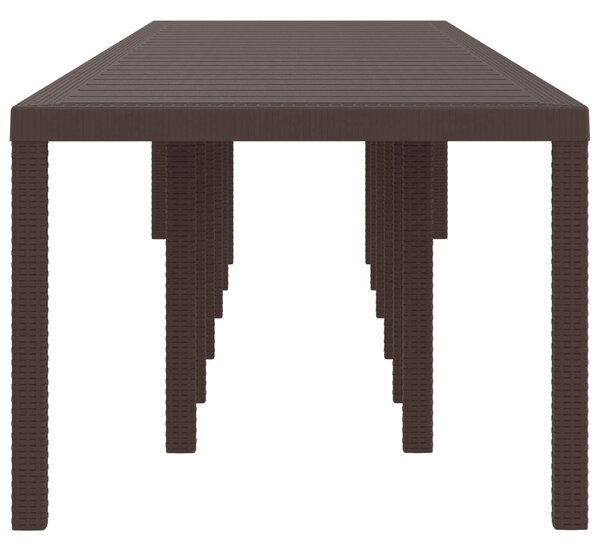 Zahradní stůl Hnědá 400 x 100 x 73 cm polyratan 3378529