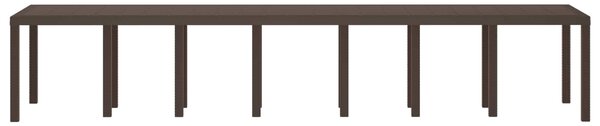 Zahradní stůl Hnědá 400 x 100 x 73 cm polyratan 3378529