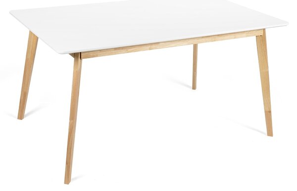 Noela Jídelní set SCANDINAVIA 150 bílý + 4x židle SCANDINO černá