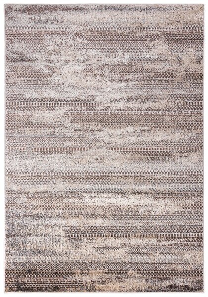 Makro Abra Kusový koberec PETRA 5011 1 744 Abstraktní Moderní béžový šedý hnědý Rozměr: 80x150 cm