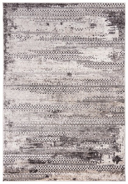 Makro Abra Kusový koberec PETRA 3003 1 244 Abstraktní Moderní šedý béžový hnědý Rozměr: 80x150 cm