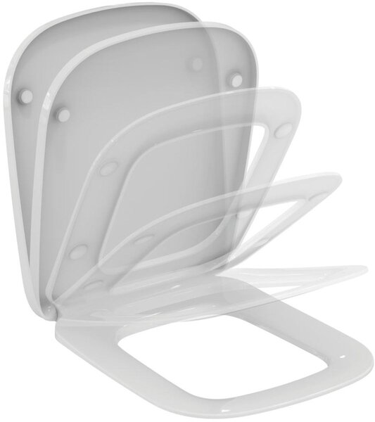 Ideal Standard Esedra záchodové prkénko s pomalým sklápěním bílá T318101