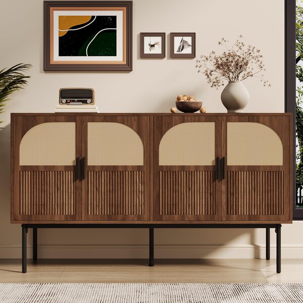Fortuna Lai Moderní a jednoduchý příborník Moderní příborník Skříň Příborník Úložný prostor Bufet Obývací pokoj Sada, 140L x 40B x 80H (cm)