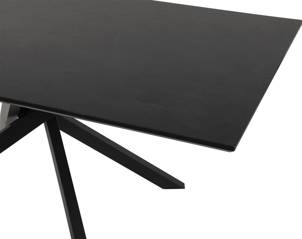 Vikio Jídelní stůl 180x90 černý dekor dřeva HJS102C
