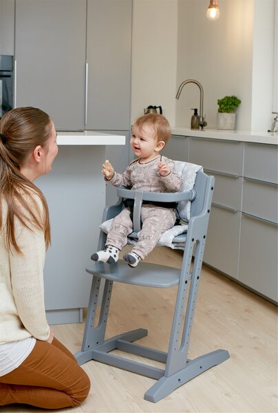 Baby Dan Dřevěná rostoucí jídelní židlička BabyDan DanChair Grey