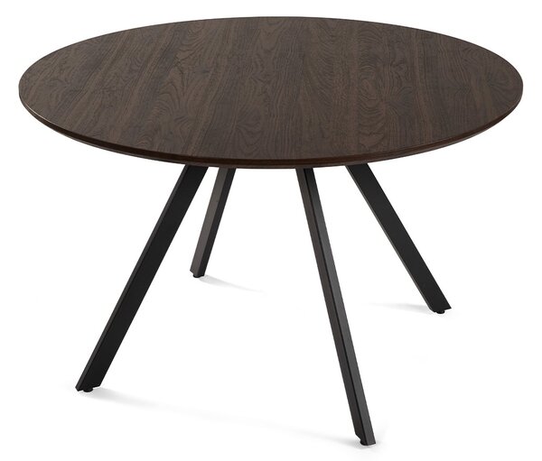 Vikio Jídelní stůl kulatý 120 cm dekor ořech HJS101OR