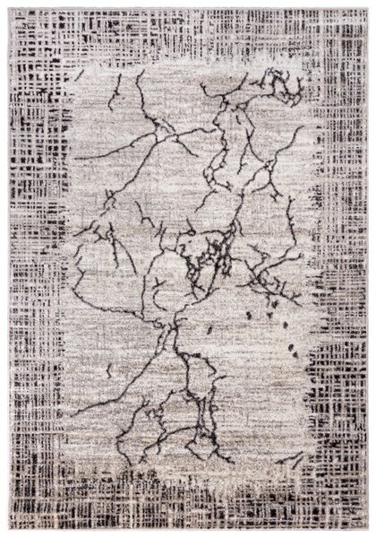 Makro Abra Kusový koberec PETRA 3012 1 244 Moderní Abstraktní béžový šedý hnědý Rozměr: 80x150 cm