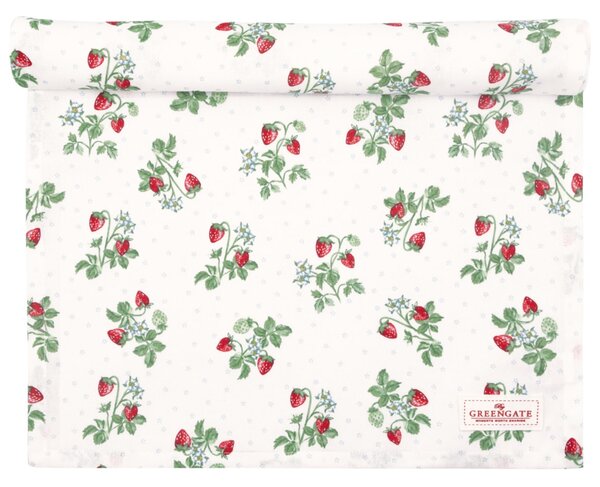 Běhoun na stůl Berry White 45 × 140 cm