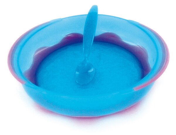 DBb Remond dBb Baby Snack, sada 4 misek, talíř, lžíce Barva: Oranžovo/Zelená