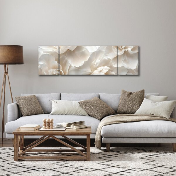 Obraz - Jemné pivoňky (170x50 cm)