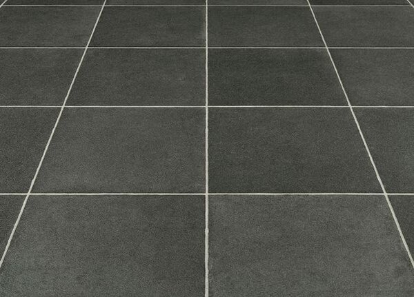 Breno PVC SMARTEX London 996D - černé dlaždice, šíře 100 cm