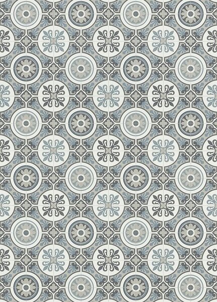 Breno PVC SLIMTEX Lagos 909M - ornamentální dlaždice, šíře 100 cm
