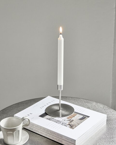 Kovový svícen Anit Silver 13 cm