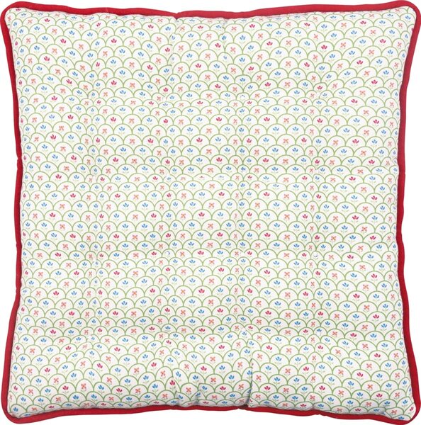 Sedák na židli Berry White 40 × 40 cm